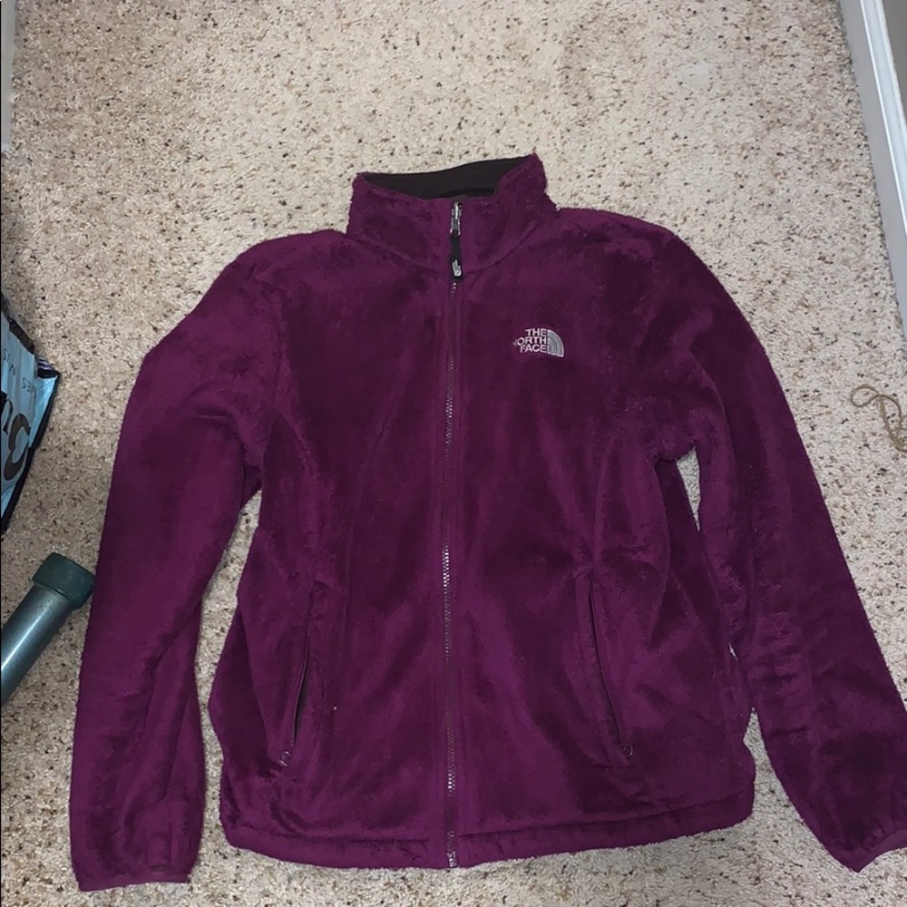 Magenta north face jacket